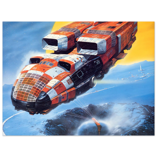 Xxx 0155 Chris Foss Meteorite Harvester by Chris Foss – art poster