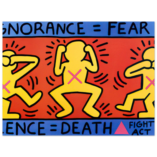 Ignorance Fear by Keith Haring (1989) – art poster