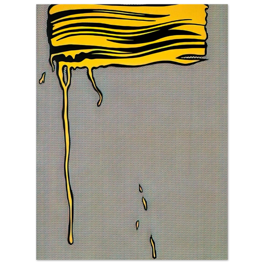 Yellow Brushstroke I by Roy Lichtenstein (1965) – art poster, view 2