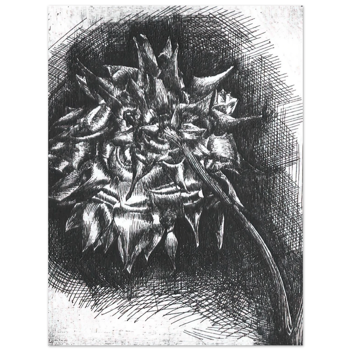 Flower by M.C. Escher – art poster, view 2