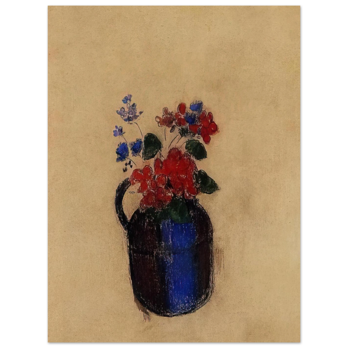 Small Bouquet In A Pitcher by Odilon Redon – art poster