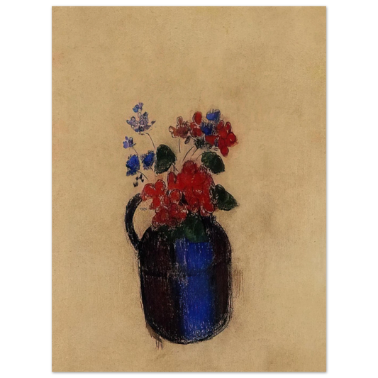 Small Bouquet In A Pitcher by Odilon Redon – art poster