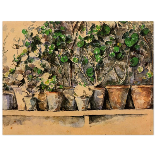 Flower Pots by Paul Cézanne – art poster