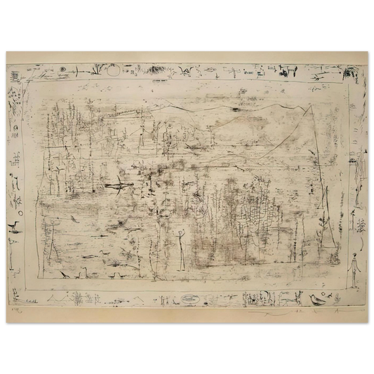 Flora And Fauna by Zao Wou-Ki (1951) – art poster