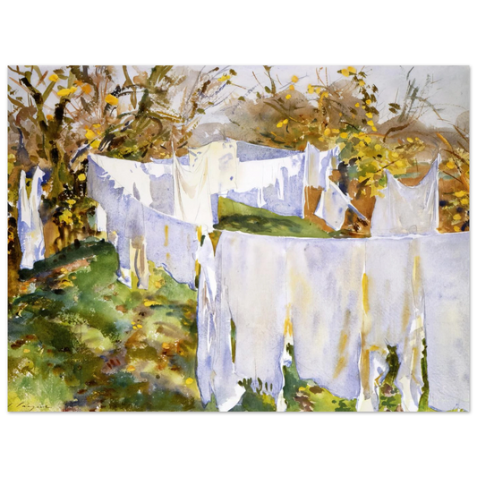 La Biancheria by John Singer Sargent – art poster