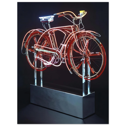 Bicycloid Ix by Robert Rauschenberg (1994) – art poster