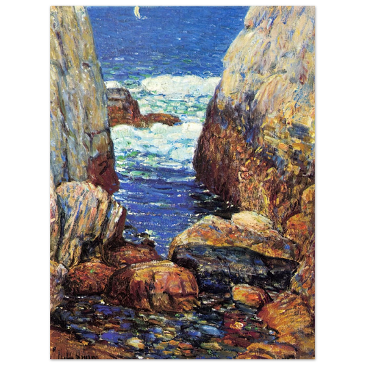 Sea And Rocks, Appledore, Isles Of Shoals by Childe Hassam – art poster, view 2