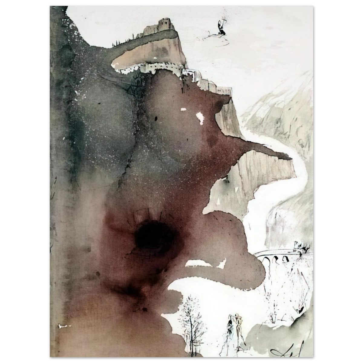 Et Baptizatus Est A Ioanne In Iordane Luke 3 3 by Salvador Dali – art poster