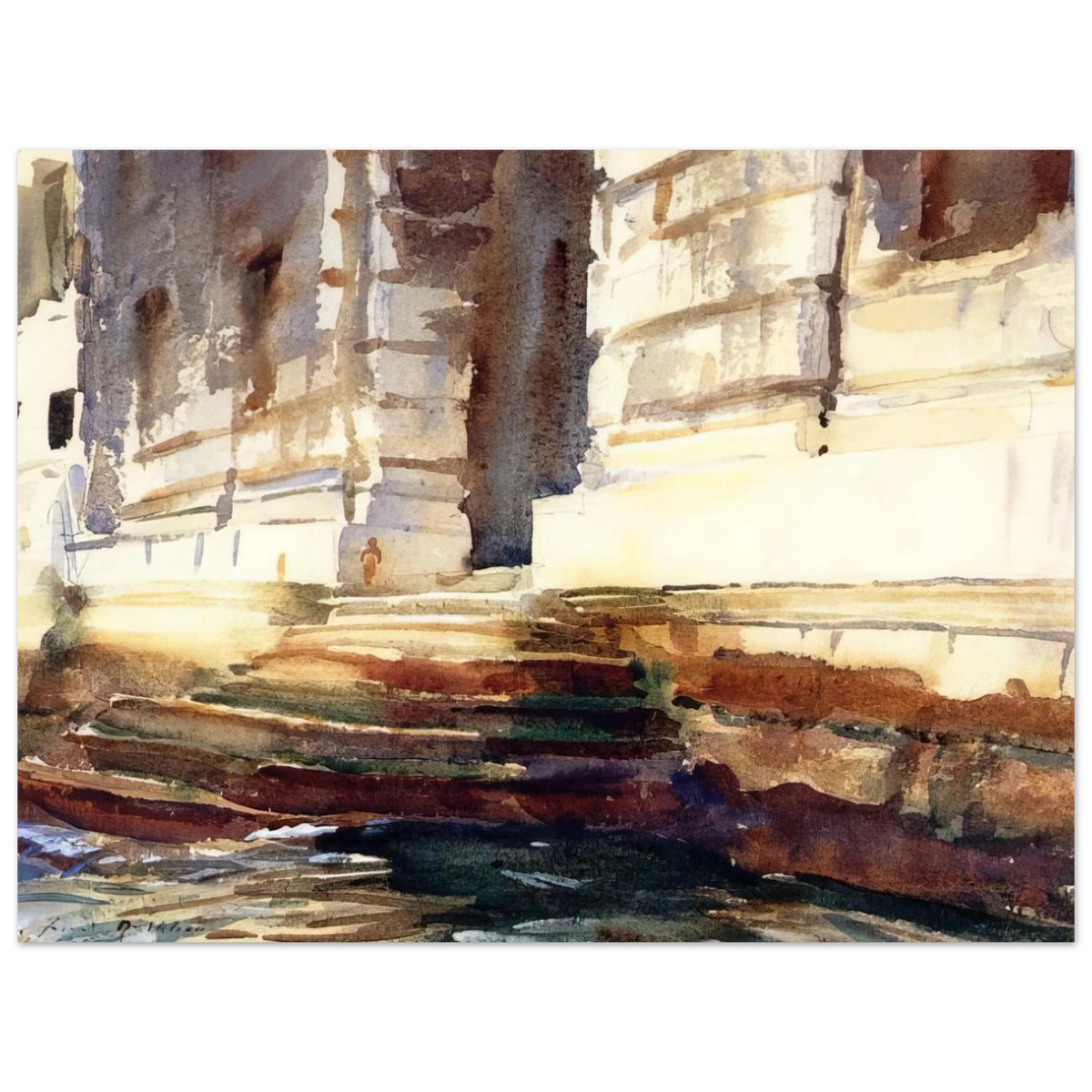 Steps Of A Palace by John Singer Sargent – art poster, view 2