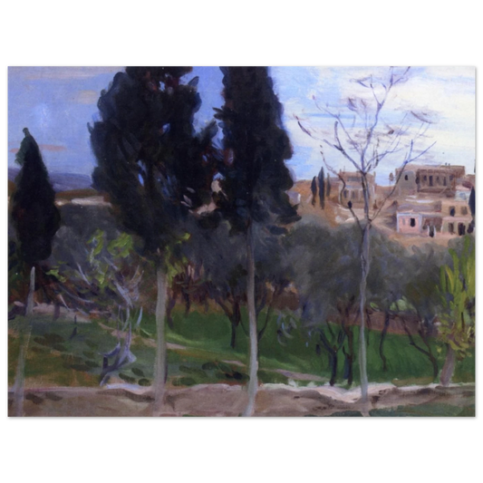 Mediterranean Landscape by John Singer Sargent – art poster