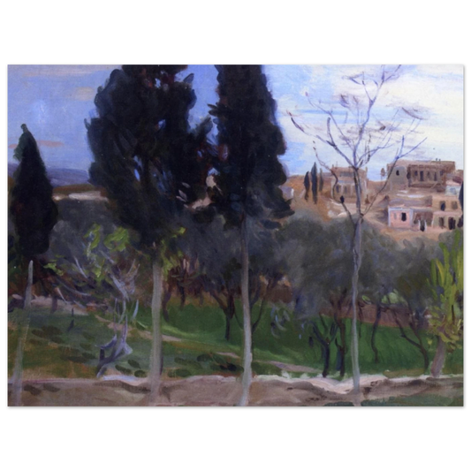 Mediterranean Landscape by John Singer Sargent – art poster, view 2