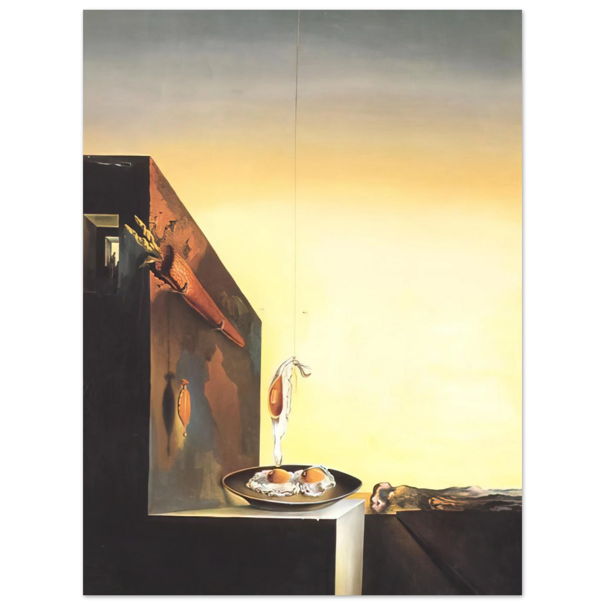 Eggs On Plate Without The Plate by Salvador Dali – art poster, view 2