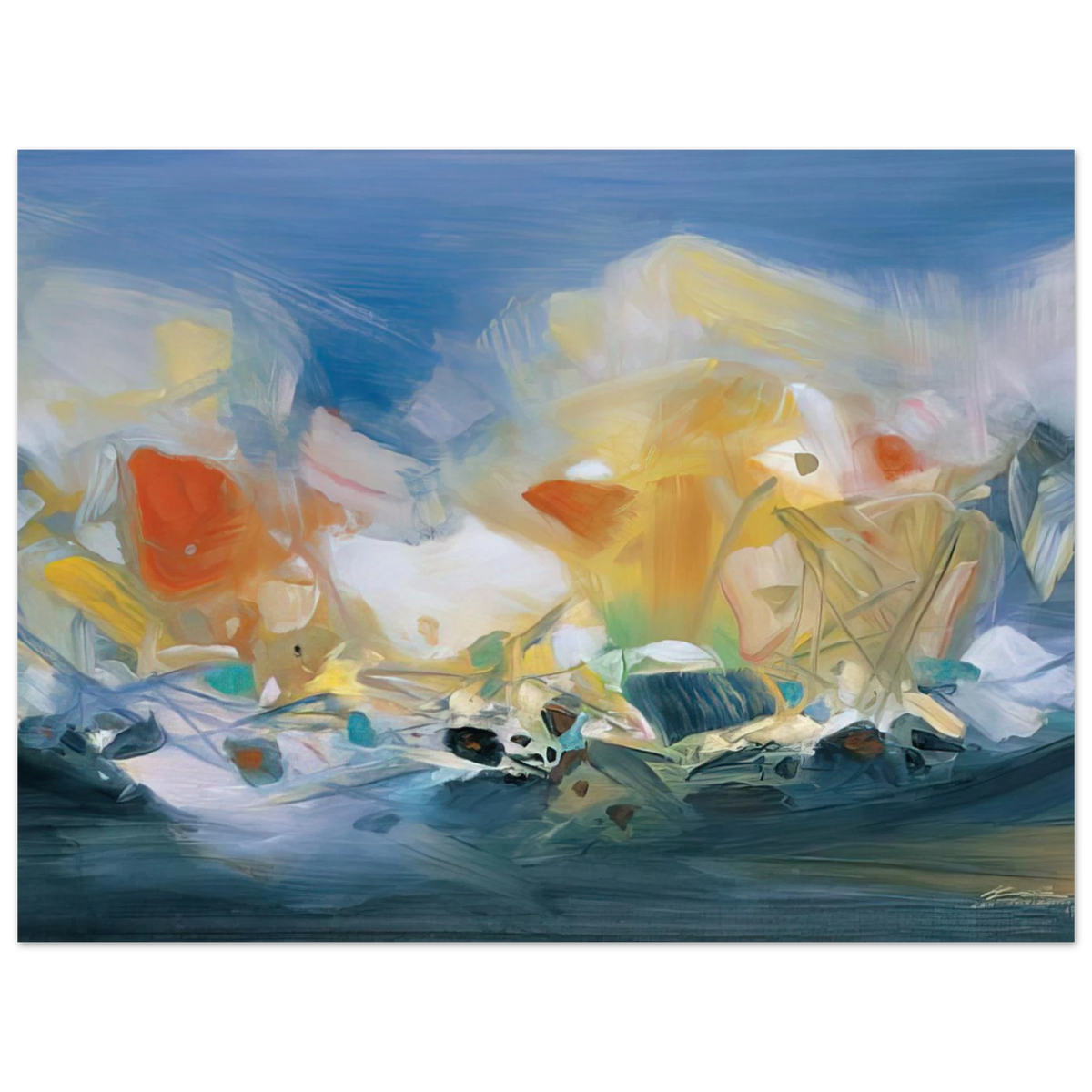Nuee Immat Rielle by Chu Teh-Chun (2007) – art poster, view 2