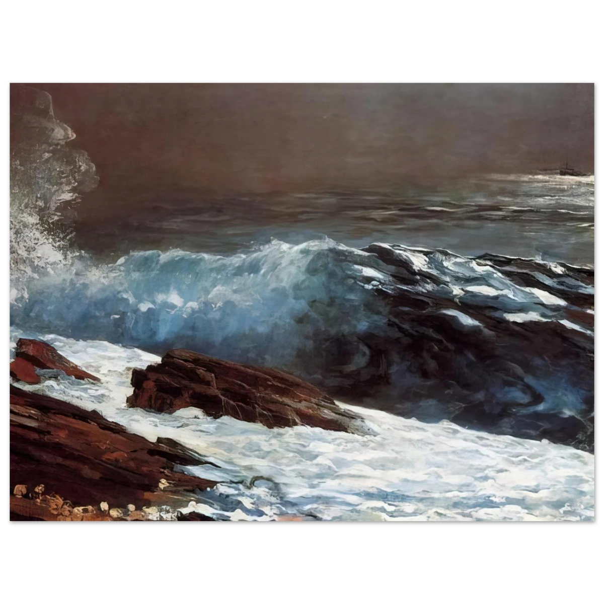 Sunlight On The Coast by Winslow Homer – art poster