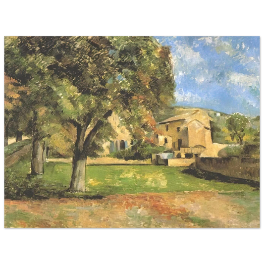 Horse-chestnut-trees In Jas De Bouffan by Paul Cézanne – art poster