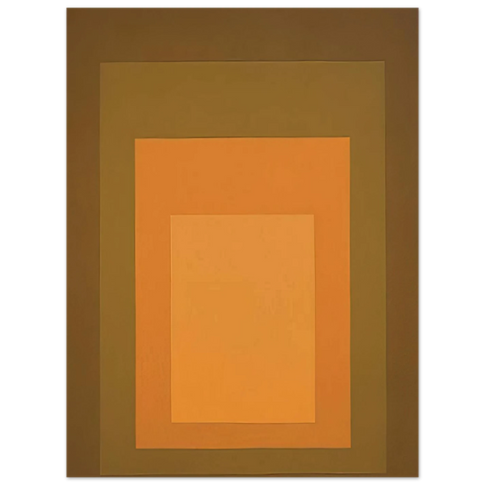 Homage To The Square Autumn Climax by Josef Albers (1963) – art poster