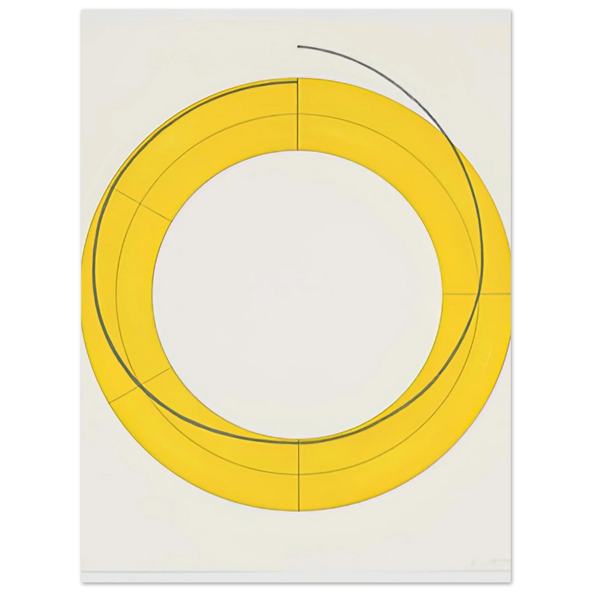Ring A Yellow by Robert Mangold (2010) – art poster, view 2