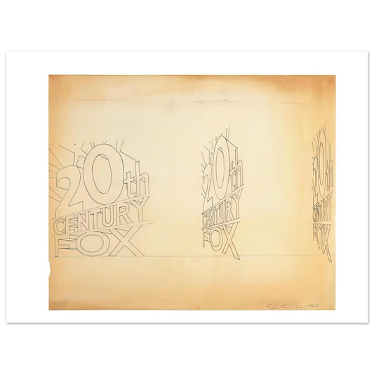 Trademark Study 1 by Edward Ruscha (1962) – art poster