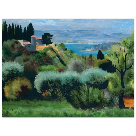 Sanary Landscape by Moise Kisling (1937) – art poster