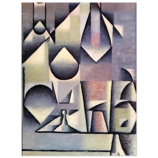 Bottle And Pitcher by Juan Gris – art poster, view 2