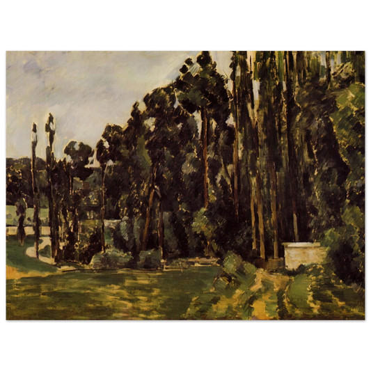 Poplars by Paul Cézanne – art poster