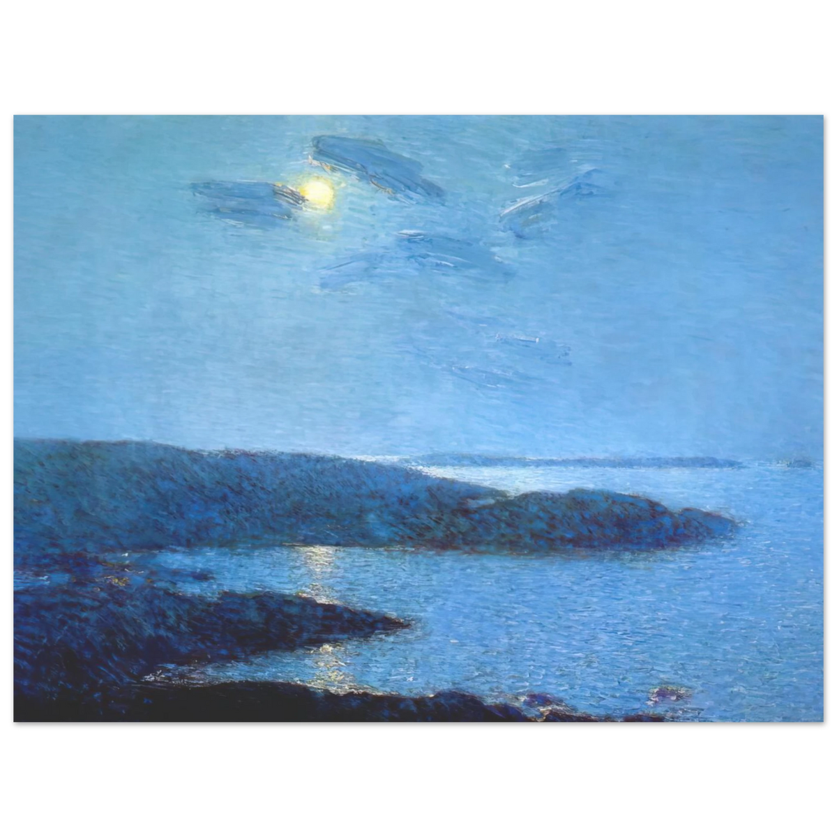 Moonlight by Childe Hassam – art poster, view 2