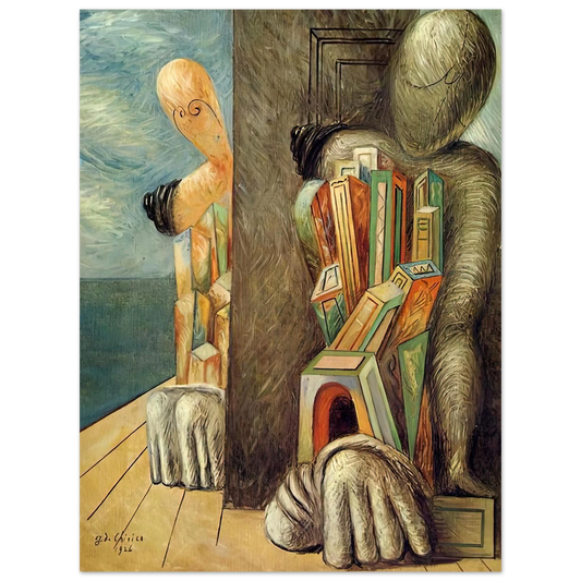 Archaeologists by Giorgio de Chirico (1926) – art poster, view 2