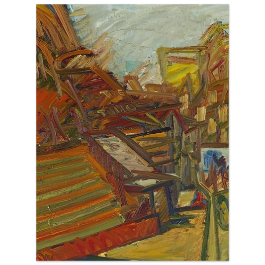 To The Studios by Frank Auerbach (1991) – art poster