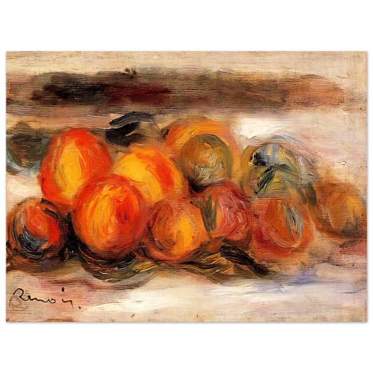 Still Life With Peaches by Pierre-Auguste Renoir – art poster
