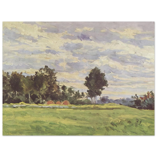 Landscape In The Ile De France by Paul Cézanne – art poster