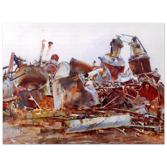A Wrecked Sugar Refinery by John Singer Sargent – art poster