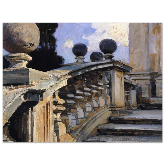 The Steps Of The Church Of S. S. Domenico-e-siste In Rome by John Singer Sargent – art poster