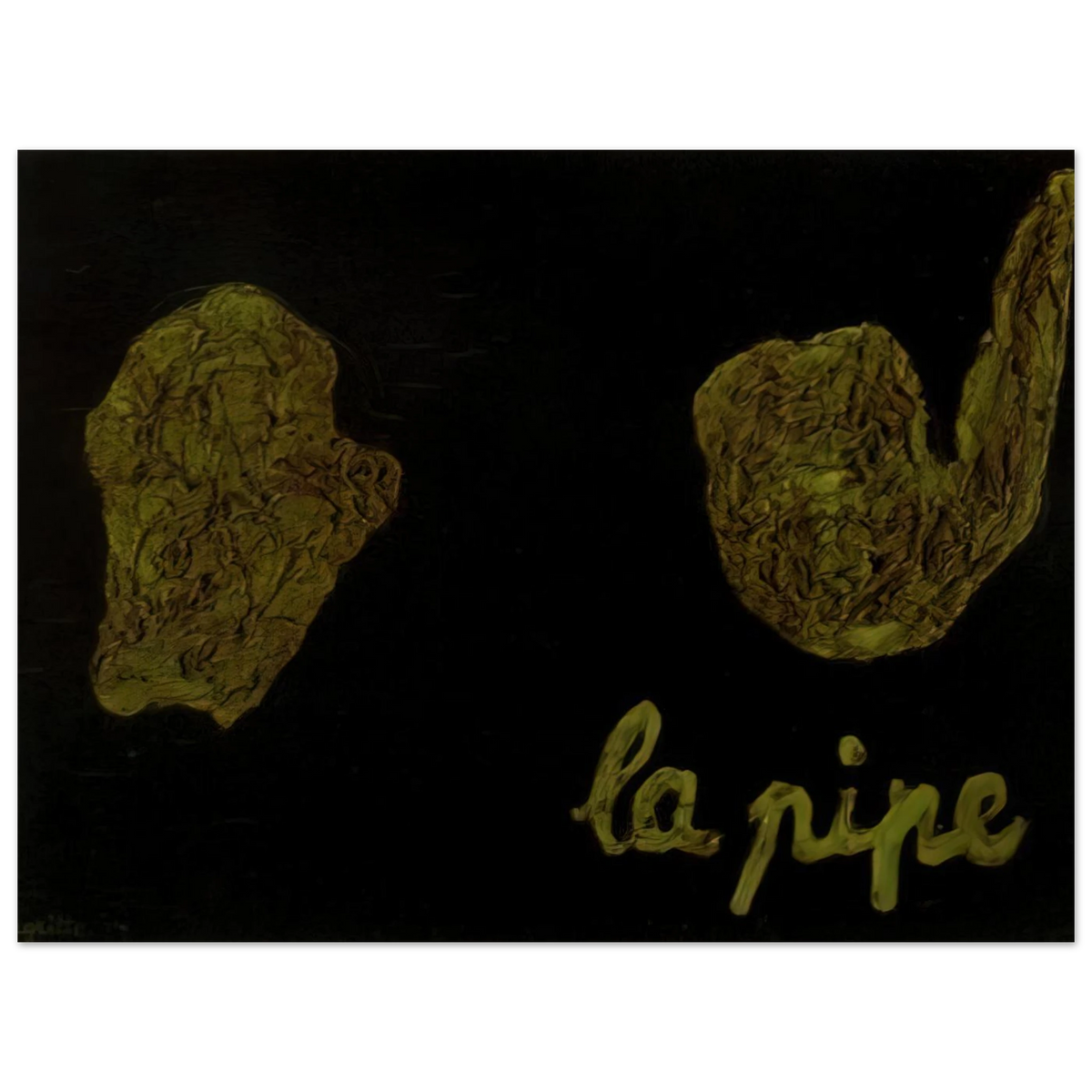 The Pipe by René Magritte (1927) – art poster, view 2