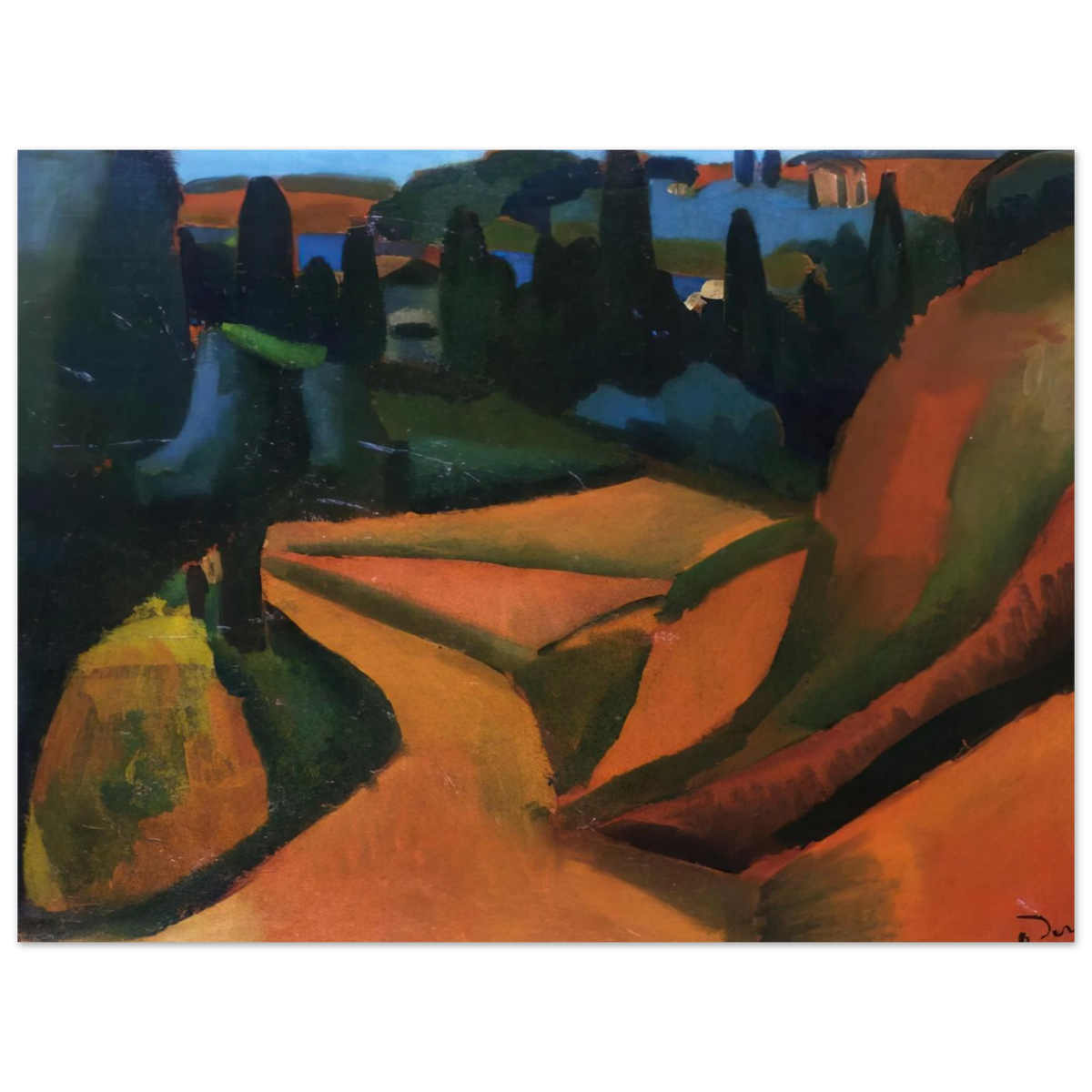 Landscape Near Martigues by Andre Derain (1908) – art poster, view 2