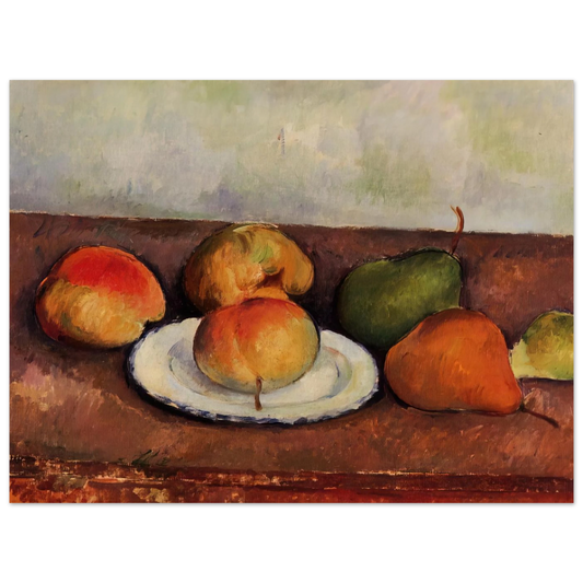 Still Life Plate And Fruit by Paul Cézanne – art poster, view 2