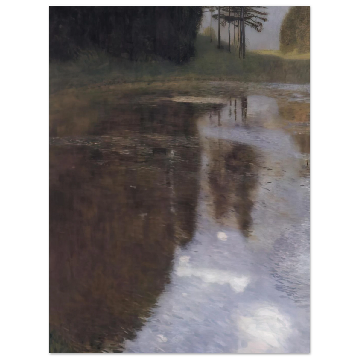 Quiet Pond In The Park Of Appeal by Gustav Klimt – art poster, view 2