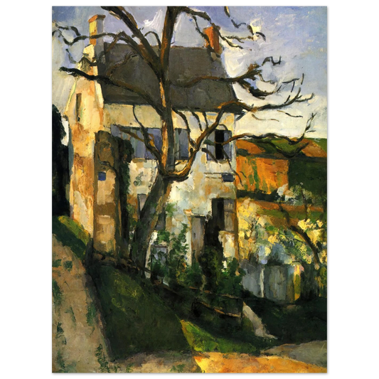 The House And The Tree by Paul Cézanne – art poster