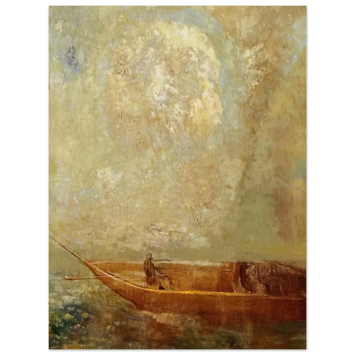 A Boat by Odilon Redon – art poster
