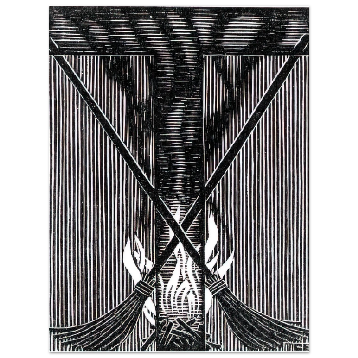 Initial T by M.C. Escher – art poster, view 2