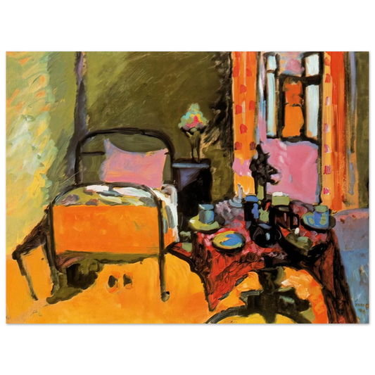 Bedroom In Aintmillerstrasse by Wassily Kandinsky (1909) – art poster, view 2