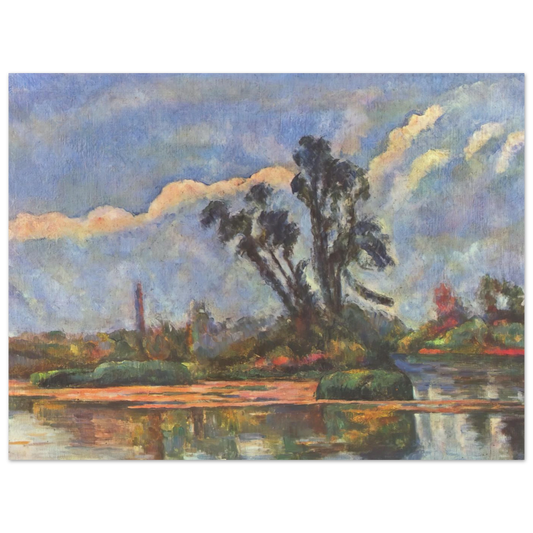 Bank Of The Oise by Paul Cézanne – art poster