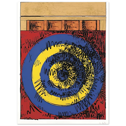 Target With Four Faces Ulae 55 by Jasper Johns (1968) – art poster, view 2