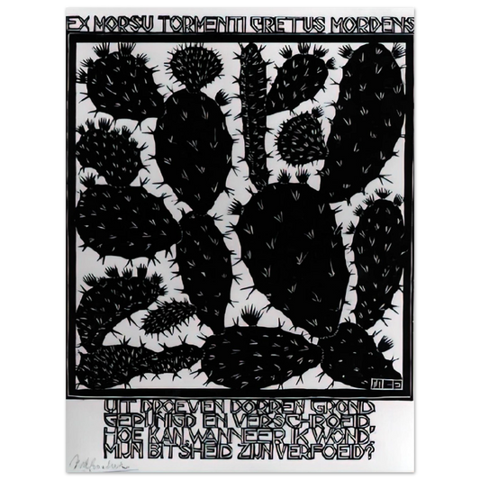 Emblemata Cactus by M.C. Escher – art poster