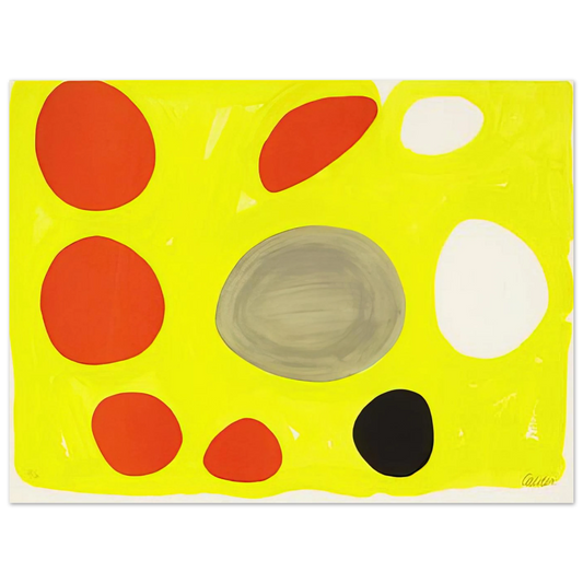 Grey Oval by Alexander Calder (1975) – art poster