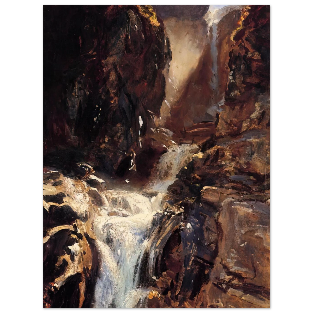 A Waterfall by John Singer Sargent – art poster, view 2