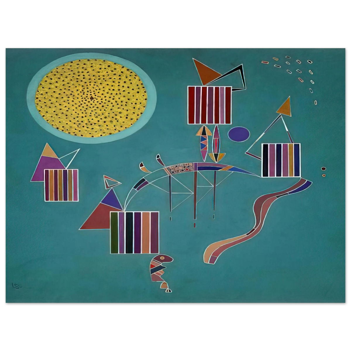 Intime Message by Wassily Kandinsky (1942) – art poster, view 2