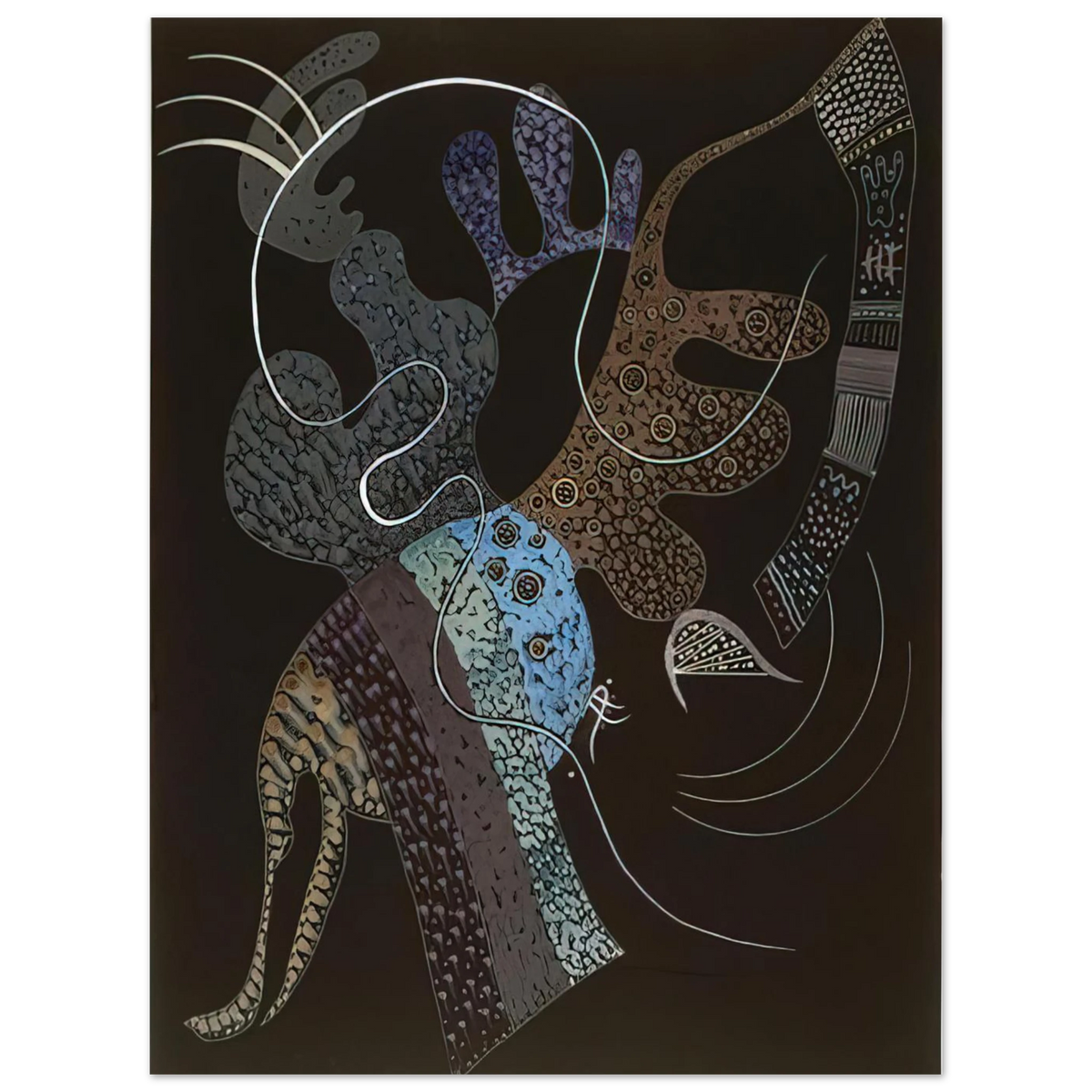 White Line by Wassily Kandinsky (1936) – art poster, view 2