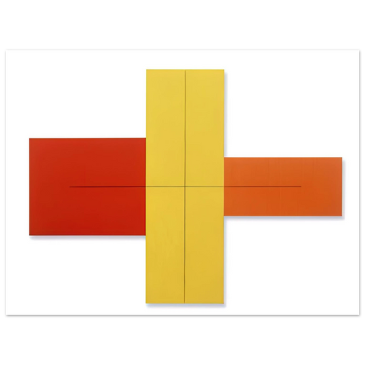 Within Red Yellow Orange by Robert Mangold (1981) – art poster