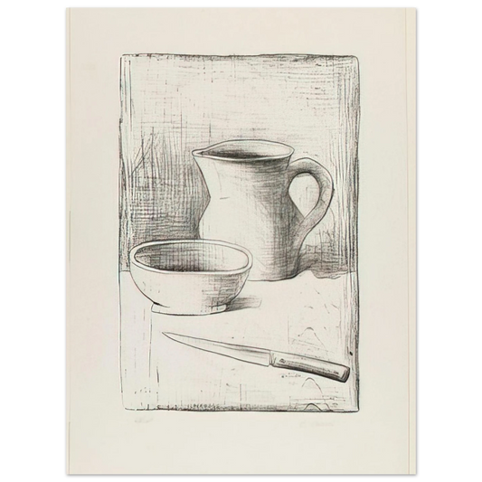 Still Life by Carlo Carra (1944) – art poster