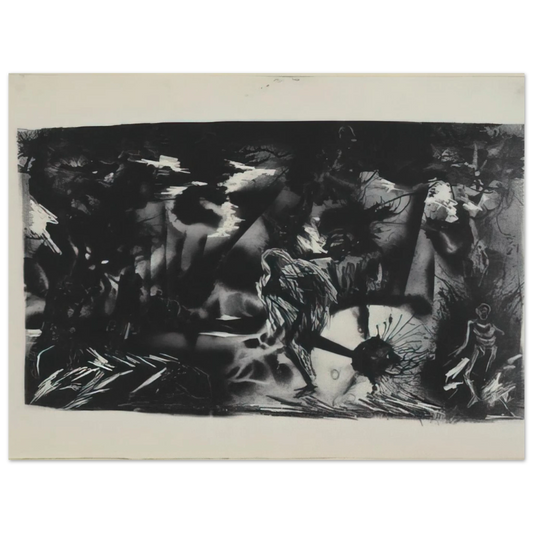 Figures In A Landscape by Jackson Pollock – art poster